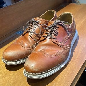 Cole Haan Grand OS wingtip oxfords with sneaker bottoms